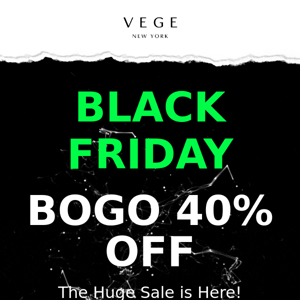 Black Friday Sale starts now! (Get an extra 40% off)