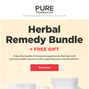 Bundle up with these herbal remedies (plus, get a free gift)