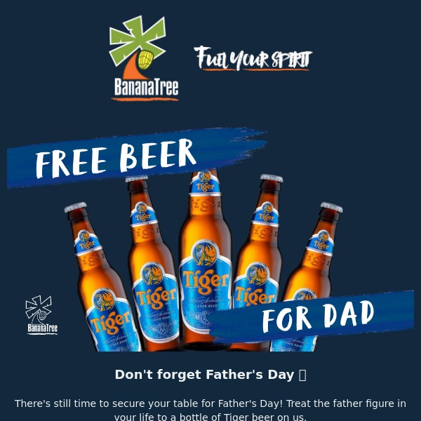 FREE beer for dad this weekend 🍻