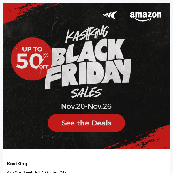 KastKing Black Friday Sale on Amazon! Up To 50% OFF!