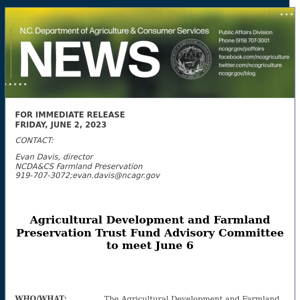 ADFP Trust Fund Advisory Committee to meet June 6