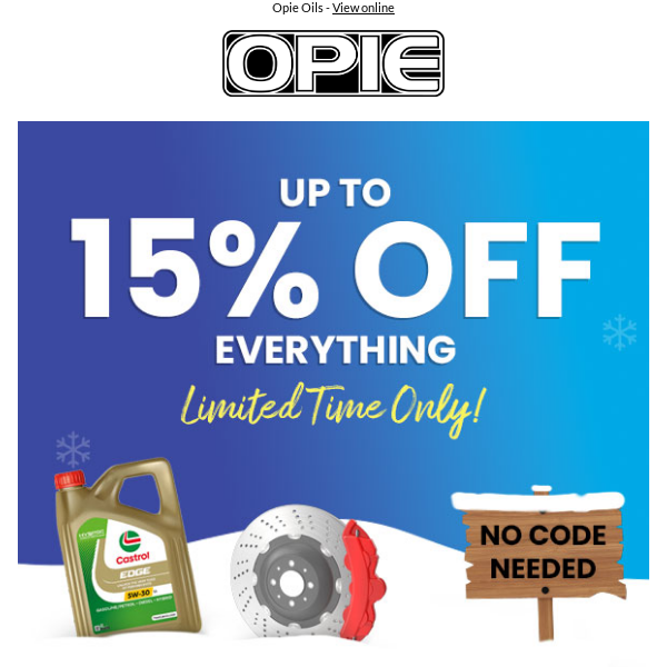 Up to 15% OFF - Everything is Discounted!