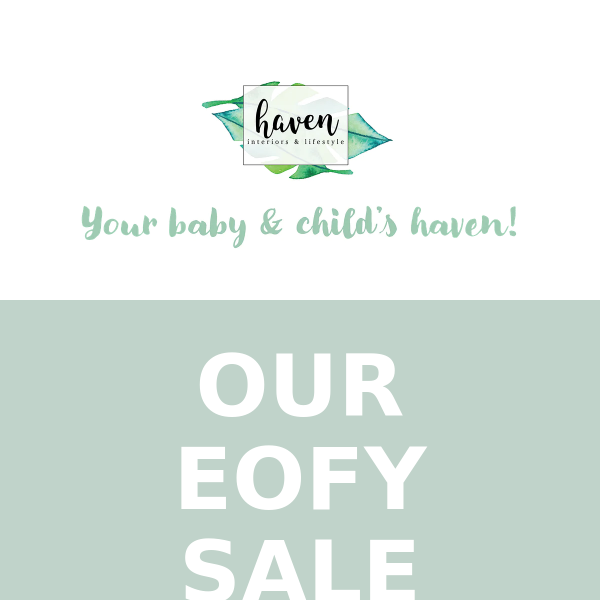 LAST DAY OF OUR EOFY SALE!