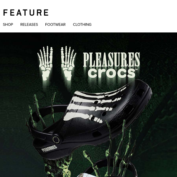 Available Now: Crocs x PLEASURES 💀