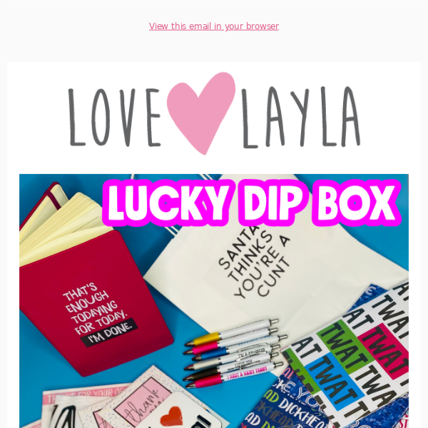 Our £10 Lucky Dip Boxes are selling FAST 💨