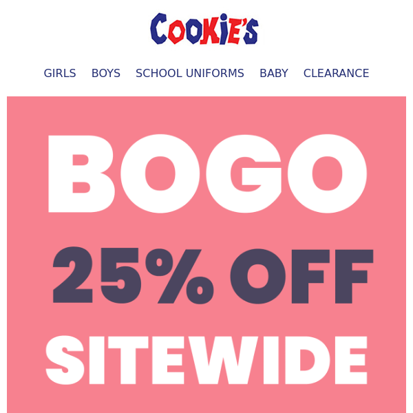 Shopping Time 😎 BOGO 25% OFF 
