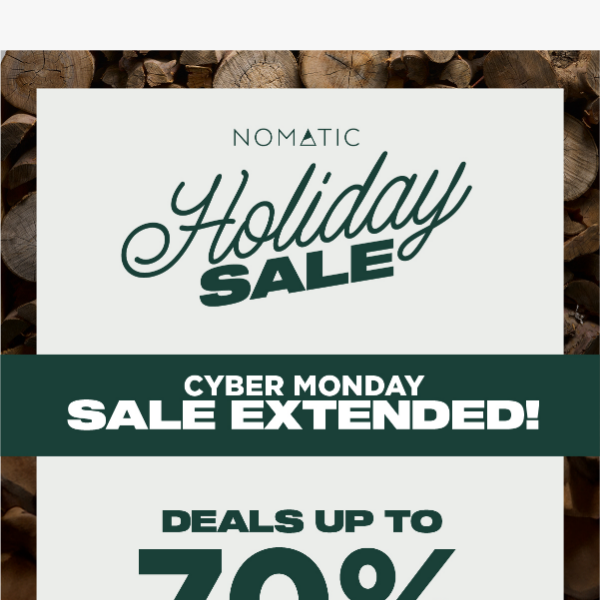 🚨 Cyber Monday Extended | Up To 70% Off!