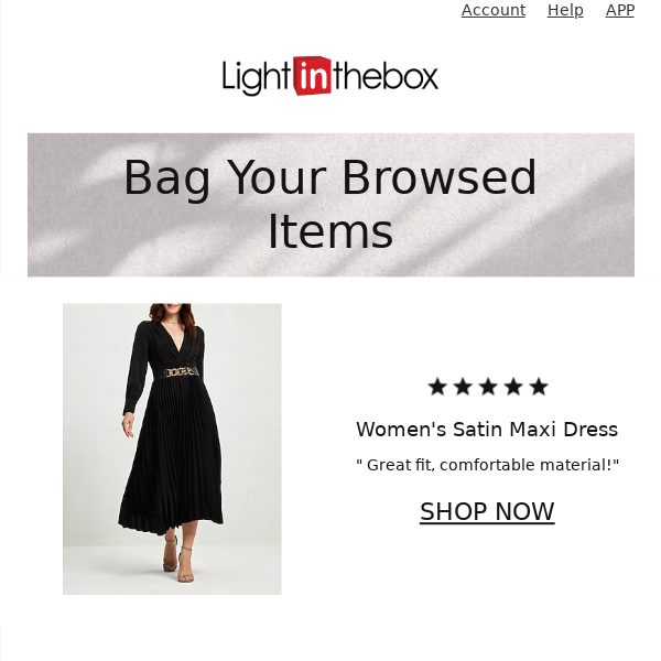 Hi light-in-the-box, still need THE Party Dress?