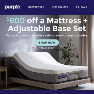 $800 Off a Mattress + Adjustable Base Set