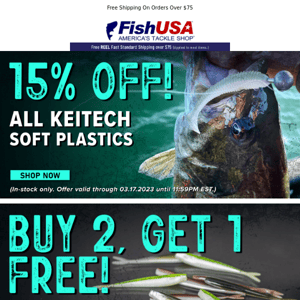 Don't Miss Out on These Soft Plastic Savings!