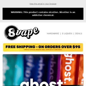 HUGE SALE on Ghost D8 & HHC Disposables!👻