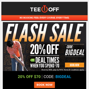 Don't Miss 20% Off ⛳