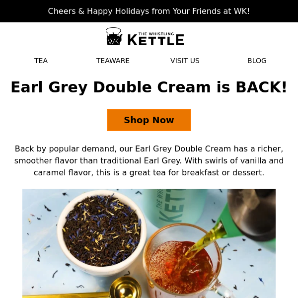 Back By Popular Demand: Earl Grey Double Cream! 🤩