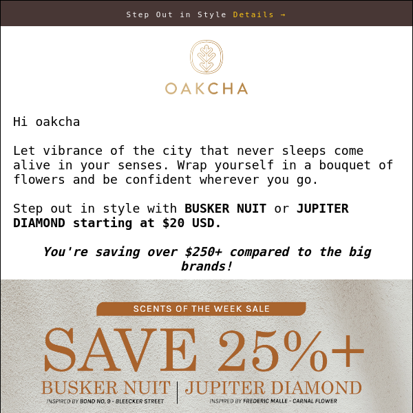 Are you ready to try something new Oakcha