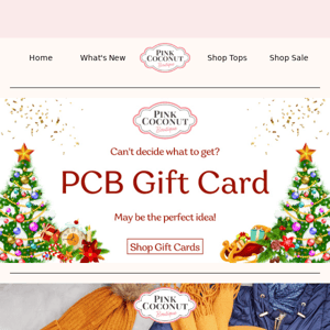 🎁 Last minute PCB gift cards available now 🎁