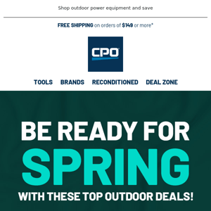 Be Ready for Spring with these Outdoor Deals!