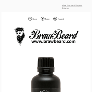 ltd edition Braw Cast beard oil is available tomorrow