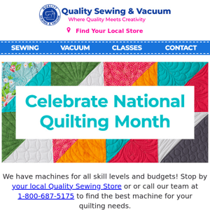 Quilting Month Special Savings