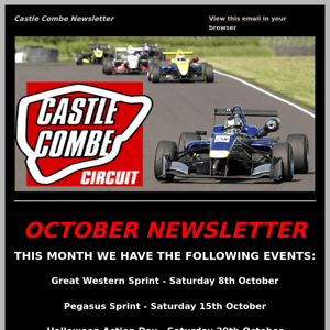 News & Updates from Castle Combe Circuit 🏁