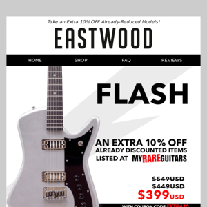 ⚡Up to 40% OFF Your Next New Guitar! 🎸