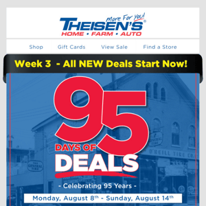 All New 95 Days of Deals Start Now!