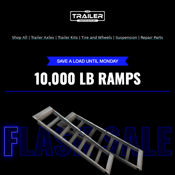 Flash Sale: Heavy-Duty 10,000 lb Capacity Ramps! 🦾