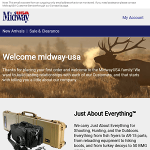 Welcome to MidwayUSA