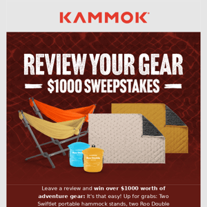 Review Your Gear $1,000 Sweepstakes