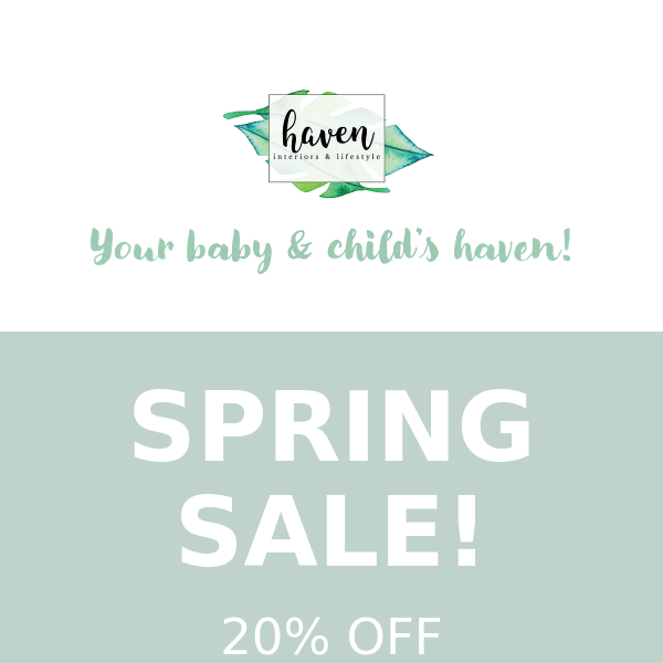 SPRING SALE!!