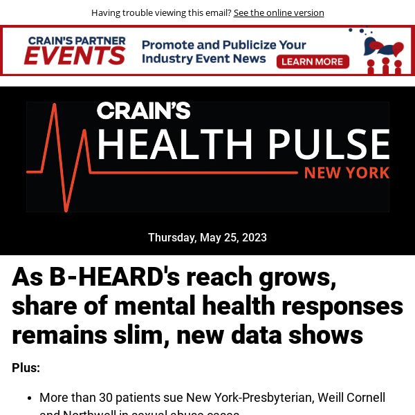 Health Pulse: As B-HEARD's reach grows, share of mental health responses remains slim, new data shows