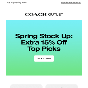 An Extra 15% Off During The Spring Stock Up Is All Yours