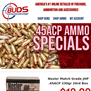 8 Outstanding Deals on .45ACP Ammo!