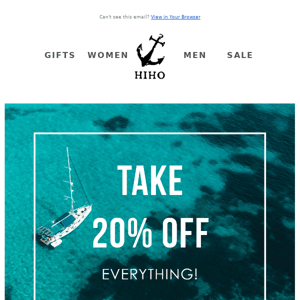 It's Labor Day Weekend: Enjoy 20% Off EVERYTHING