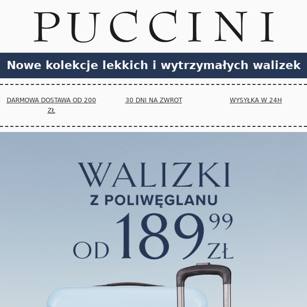 Nowe kolekcje walizek! 👉 Lekkie i wytrzymałe!