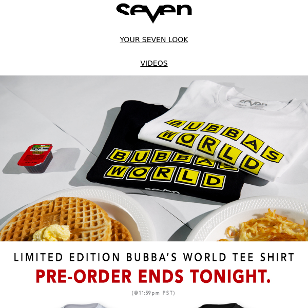 Last Chance to Pre-Order // LE Bubba's World Waffle Tee.