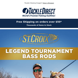 🚨In-Stock! NEW 2022 St. Croix Legend Tournament Bass Rods