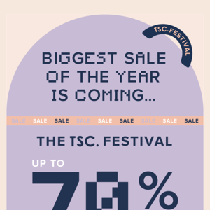 The Biggest Sale of the Year is COMING! 👀