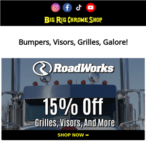 RoadWorks Front End Accessories On Sale Now!