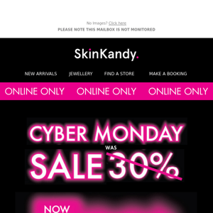 50% Off! Cyber Monday ONE DAY only! 😱