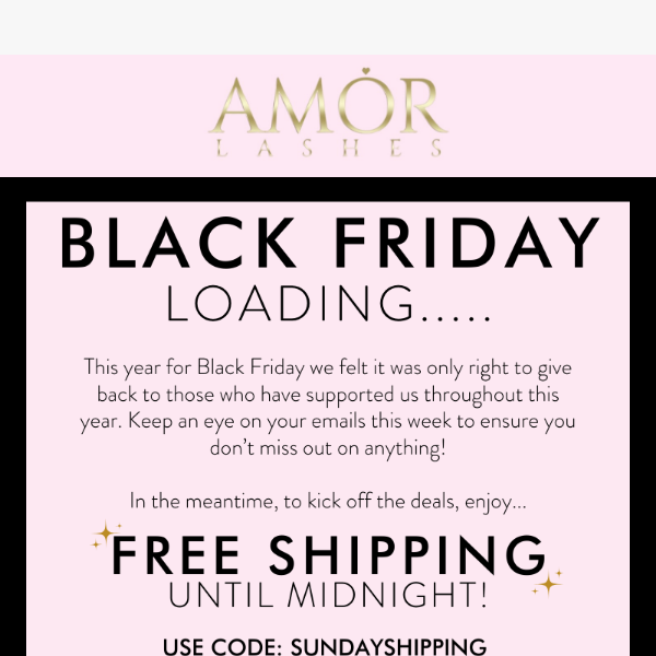 FREE SHIPPING - only until midnight 💌⏰