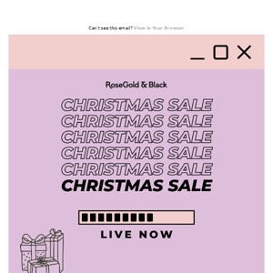 LIVE NOW : Christmas Sale ⚡️