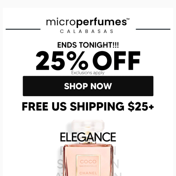 🔺🔻 FINAL HOURS 🔺🔻 Extra 25% Off - MicroPerfumes