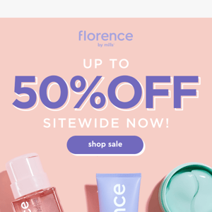 🥳 Up to 50% off -- sitewide 🥳
