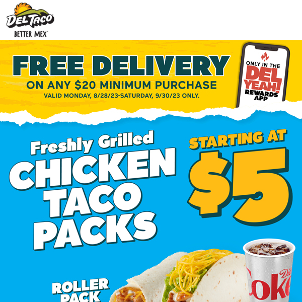 Try our Freshly Grilled Chicken Taco Packs! 🌮🌮🌮