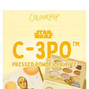 NEW! 💛 C-3PO™ & ColourPop Palette 💛
