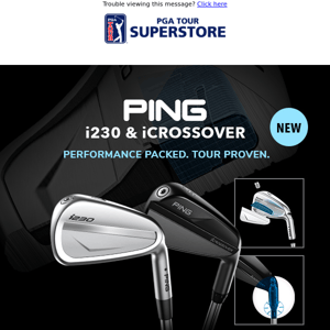 Today's the day! PING i230 & PING iCrossover are here!