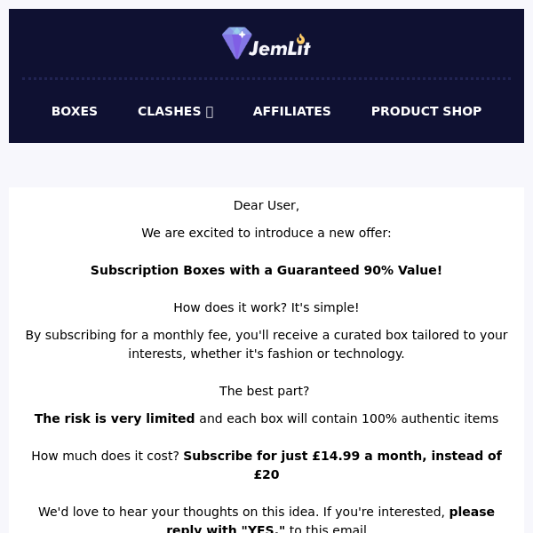 🔥 Jemlit's Exciting New Offer: 90% Value Subscription Boxes! 👀