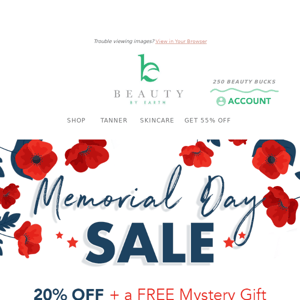 20% OFF + a FREE Mystery Gift 🇺🇸