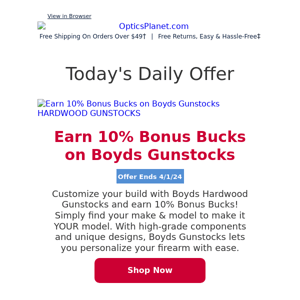 Bring on the Bonus Bucks with Boyds