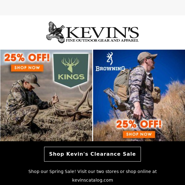 Shop our Spring Sale! - Kevin's Catalog